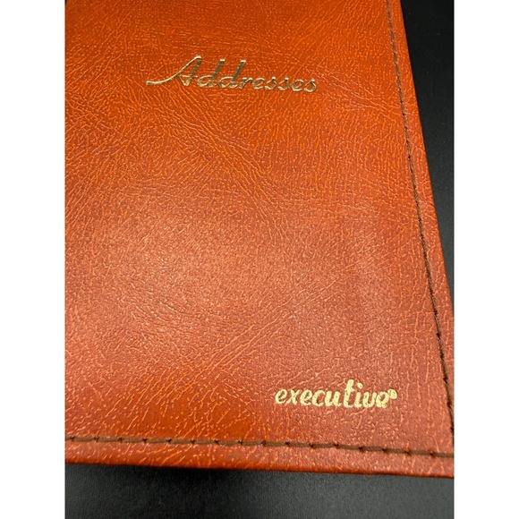 Stuart Hall 1704 Gilded Address Executive Faux Leather Book - NOS, VTG - Picture 2 of 9